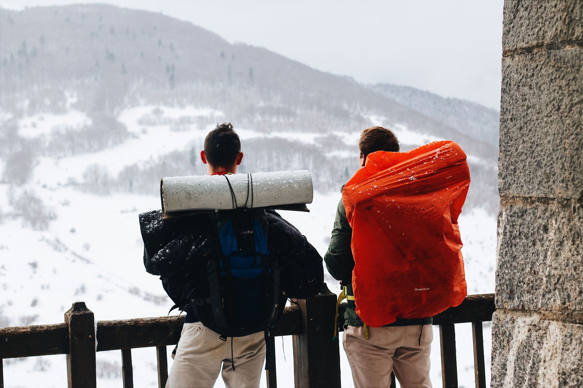 High altitude packing gear layout